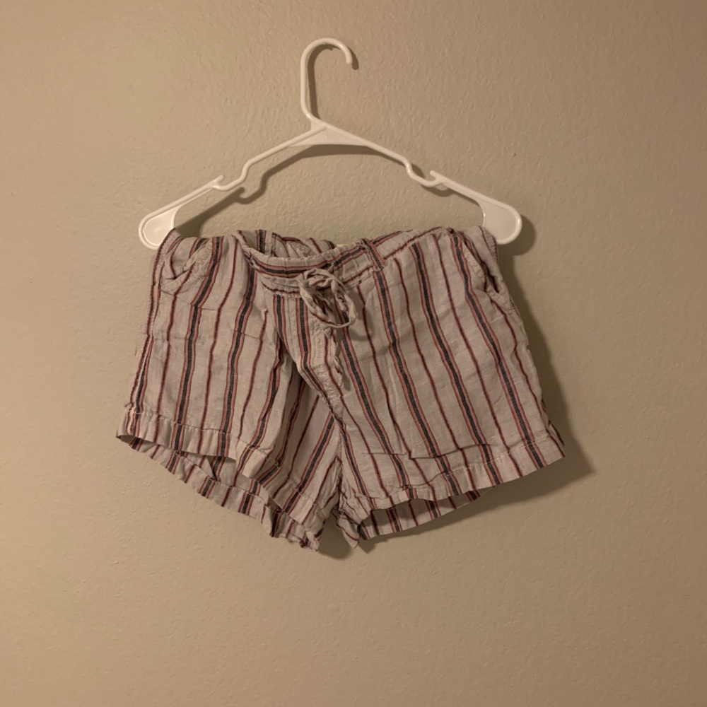 Caslon Striped linen shorts